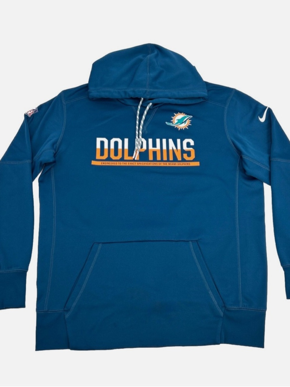 Miami Dolphins Sweatshirt Mens XL On Field Therma-Fit Hoodie NFL